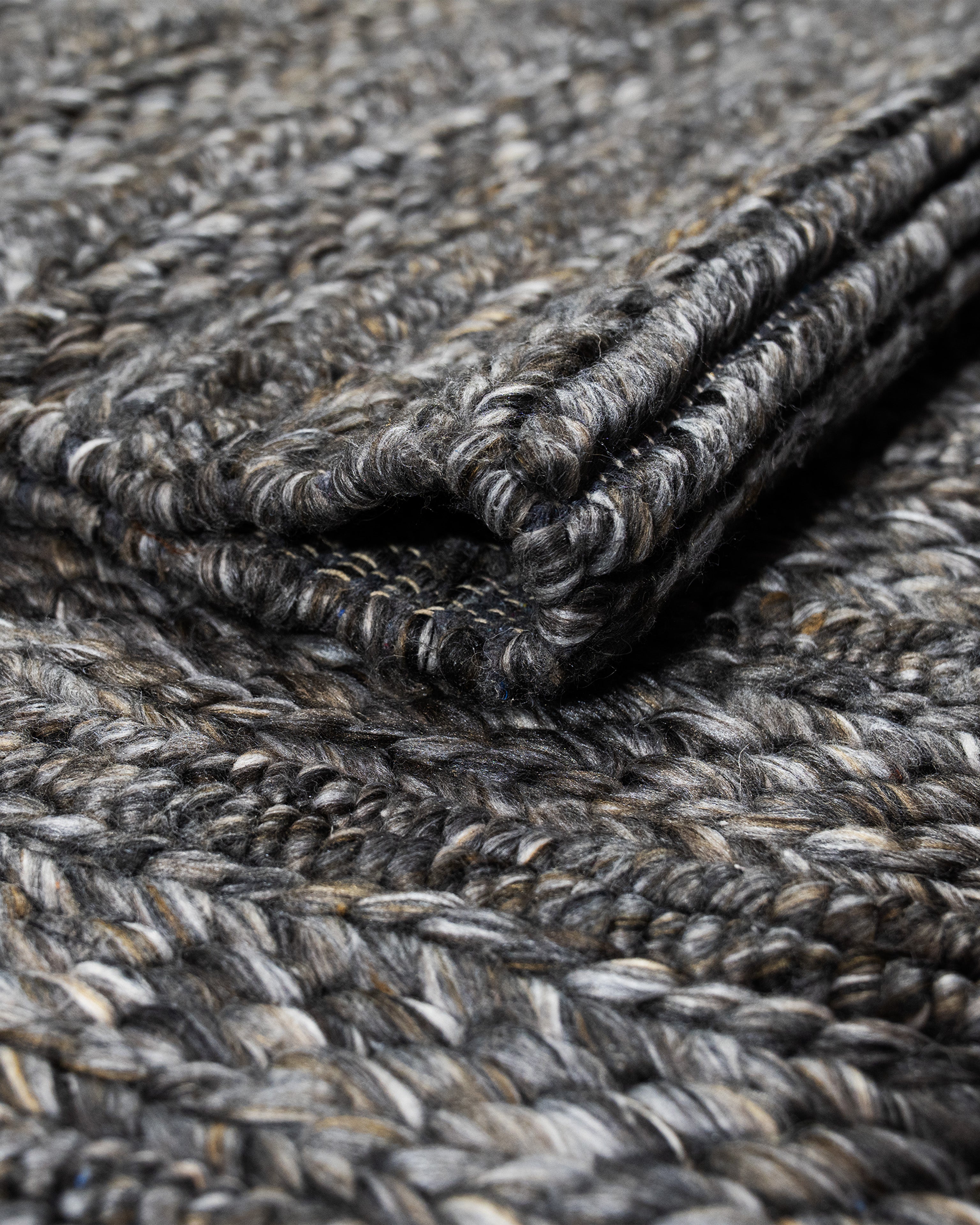 Ayali Wool Handwoven Ash Rug