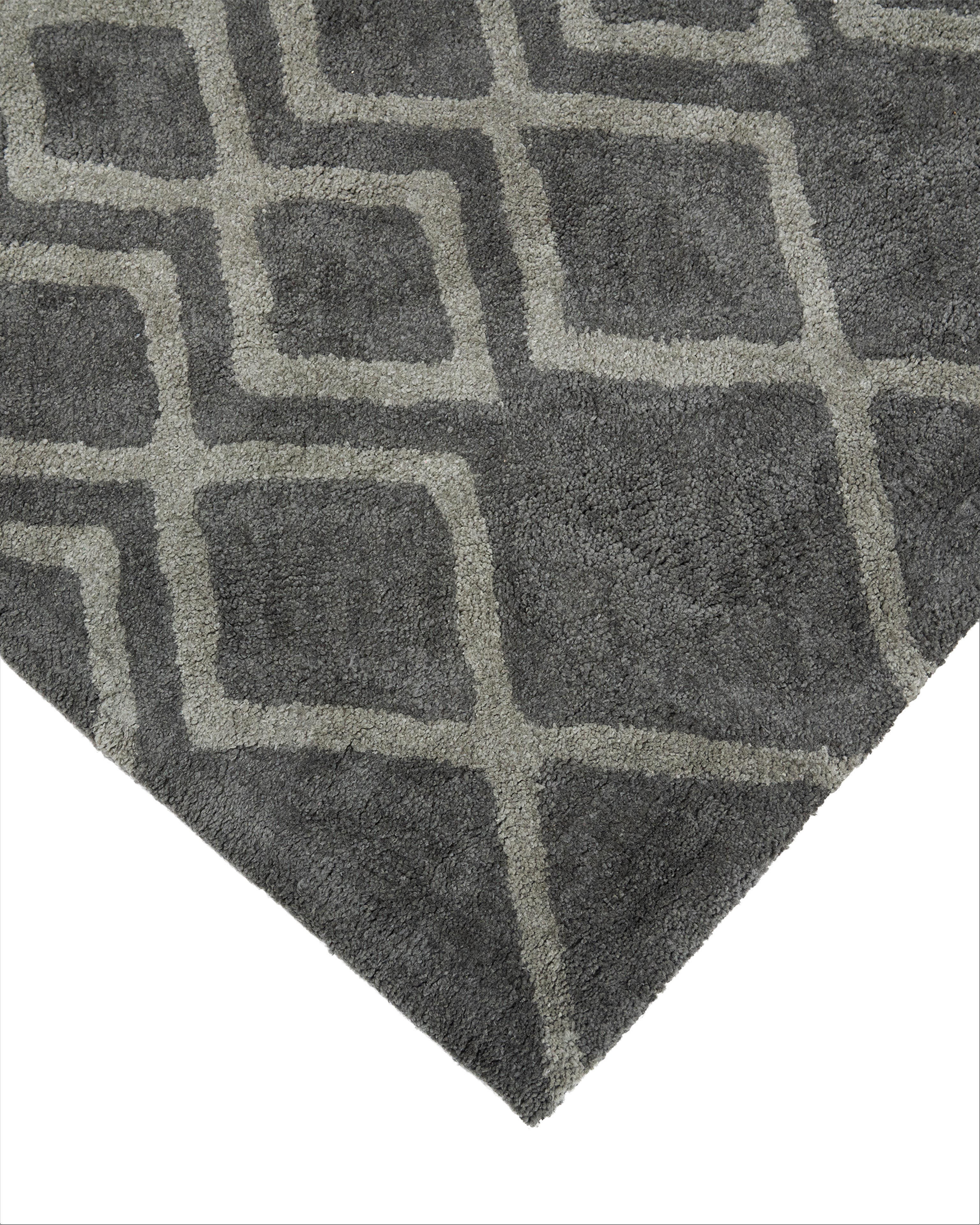 Amara Rug Quad Grey And Silver
