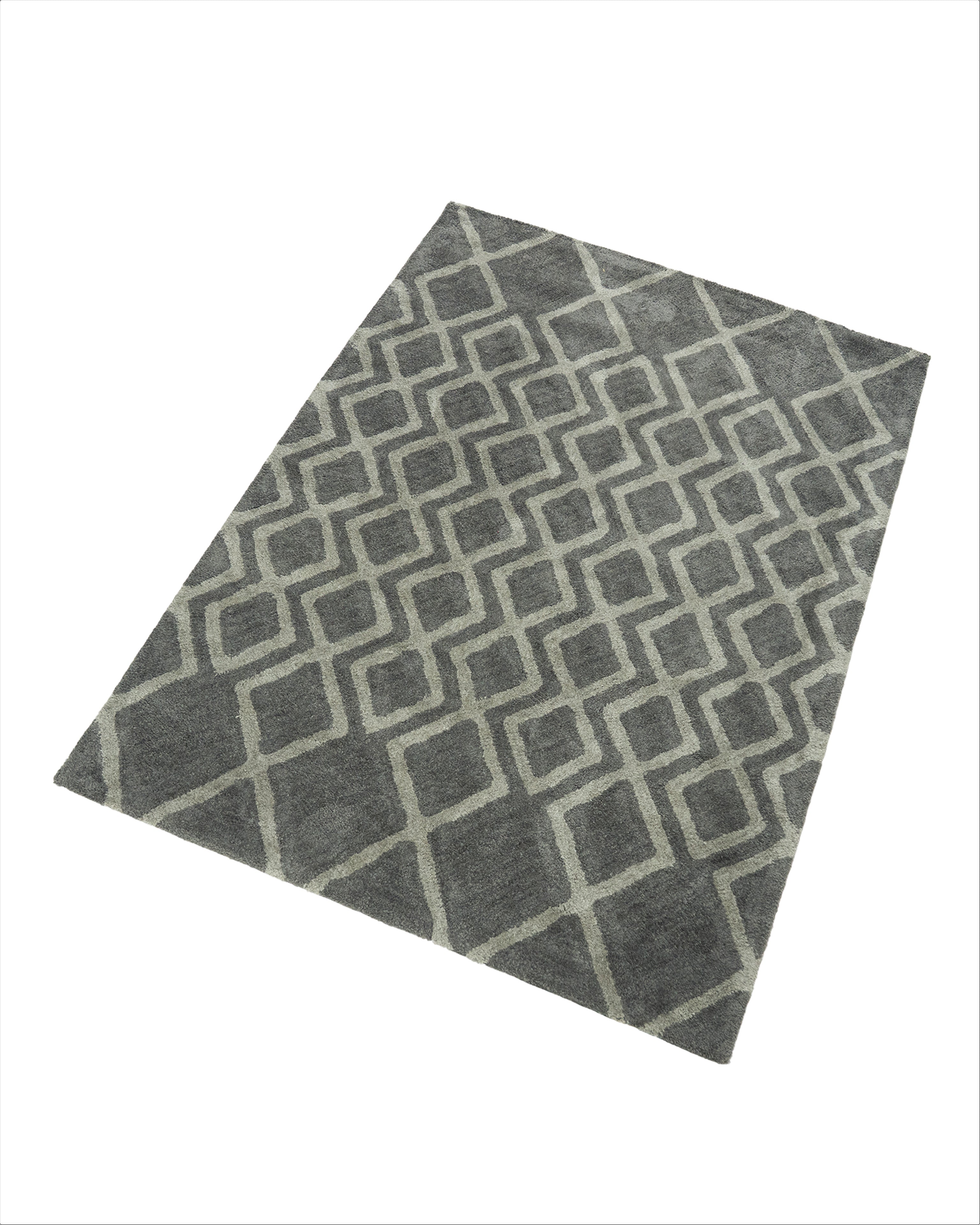 Amara Rug Quad Grey And Silver