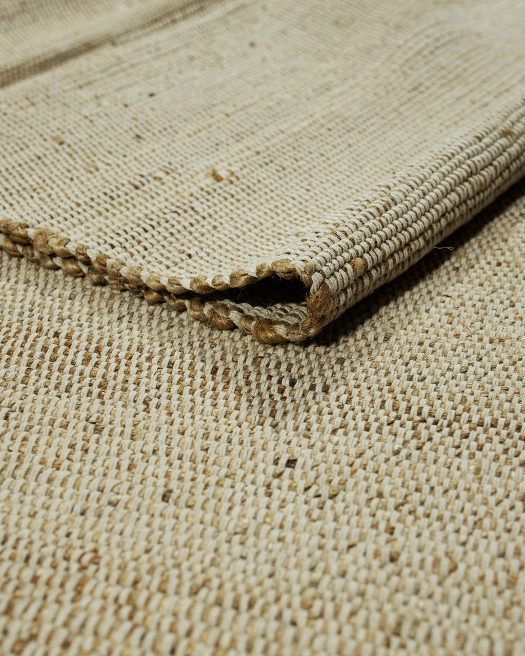 Allowal Wool Handwoven Beige Rug