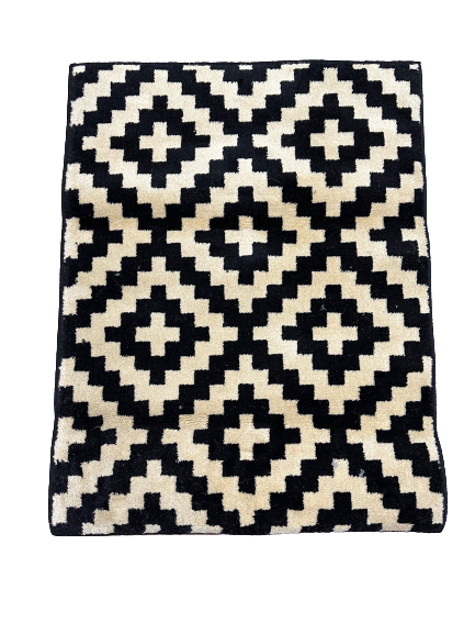 Hariri 522 Black and beige 80 x 130 cm